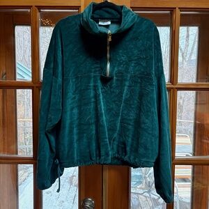 Teal Plush Teddy Jacket